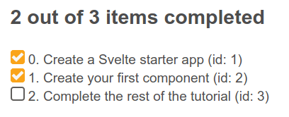使用 each 塊建立的非常簡單的待辦事項列表輸出