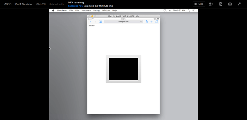 Sauce 測試正在執行